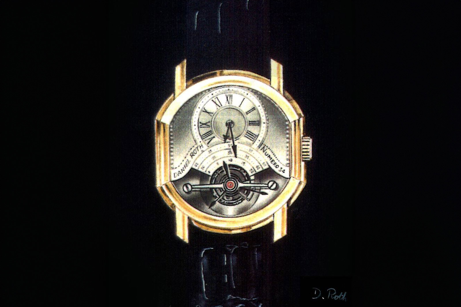 Daniel Roth Tourbillon Souscription Original Drawing